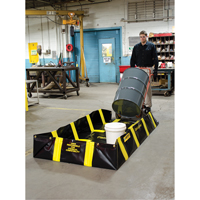 Bermes de confinement avec supports int&eacute;rieurs de parois QuickBerm , Capacit&eacute; 235 gal. US, 4' la x 8' lo x 12" h, Support &agrave; encliqueter Industrial Sales