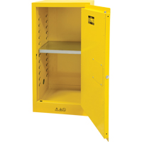 Flammable Storage Cabinet, 16 gal., 1 Door, 23" W x 44" H x 18" D Industrial Sales