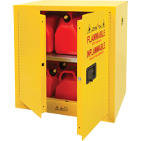 Flammable Storage Cabinet, 22 gal., 2 Door, 35" W x 35" H x 22" D Industrial Sales