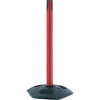 Poteau receveur robuste &agrave; ligne simple, Hauteur de 38", Rouge Industrial Sales