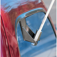 Tiges de s&eacute;curit&eacute; pour travaux l&eacute;gers Safety Whip, Fixation Fen&ecirc;tre, Hauteur 5', Orange Industrial Sales