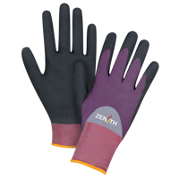 Gants enduits de premi&egrave;re qualit&eacute; ZX-2, 7/Petit, R&ecirc;vetement Nitrile/Mousse de nitrile, Calibre 18, Enveloppe en Nylon Industrial Sales