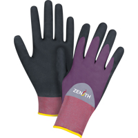 Gants enduits de premi&egrave;re qualit&eacute; ZX-2, 9/Grand, R&ecirc;vetement Nitrile/Mousse de nitrile, Calibre 18, Enveloppe en Nylon Industrial Sales