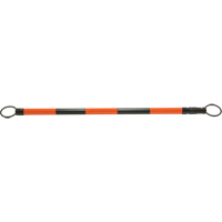 Retractable Cone Bar, 7' 5" Extended Length, Black/Orange Industrial Sales