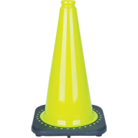 C&ocirc;ne de signalisation de premi&egrave;re qualit&eacute;, 18", Vert lime Industrial Sales