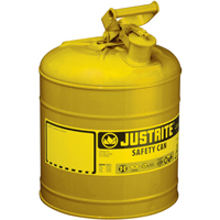 Safety Cans, Type I, Steel, 2 US gal., Yellow, FM Approved/UL/ULC Listed Industrial Sales