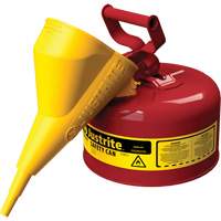 Safety Cans, Type I, Steel, 1 US gal., Red, FM Approved/UL/ULC Listed Industrial Sales