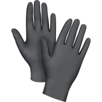 Gants jetables de calibre m&eacute;dical, Petit, Nitrile, 6 mils, Sans poudre, Noir, Classe 2 Industrial Sales