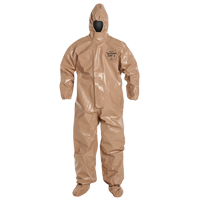 Tychem&reg; 5000 Protective Hooded Coveralls, Small, Brown Industrial Sales
