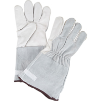 Standard-Duty Snug Wrist Work Gloves, Large, Goat Grain Palm Industrial Sales