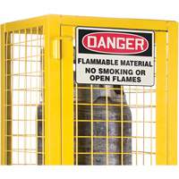CSA-Compliant Gas Cylinder Safety Cabinet, 2 Cylinder Capacity, 17" W x 17" D x 69" H, Yellow Industrial Sales