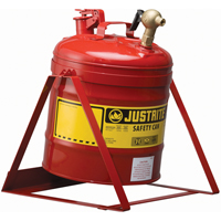 Laboratory Safety Can with Faucet, Type I, Steel, 5 US gal., Red, FM Approved Industrial Sales