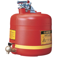 Laboratory Safety Can with Faucet, Type I, Steel, 5 US gal., Red, FM Approved Industrial Sales