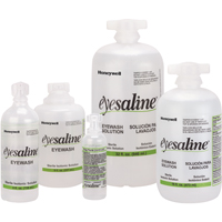 Bouteilles de solution saline pour douche oculaire, Bouteille Plein, 1 oz Industrial Sales