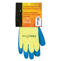 Gants haute visibilit&eacute; doubl&eacute;s d'acrylique de caoutchouc naturel, 10, R&ecirc;vetement Latex de caoutchouc, Calibre 7, Enveloppe en Acrylique Industrial Sales