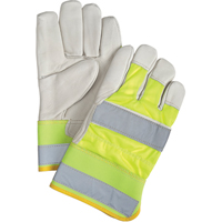 Yellow High-Visibility Superior Warmth Fitters Gloves, Large, Grain Cowhide Palm, Thinsulate Inner Lining Industrial Sales