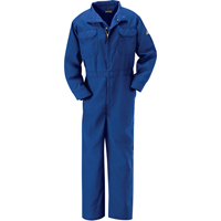 Combinaisons de premi&egrave;re qualit&eacute; r&eacute;sistantes aux flammes, Taille 38, Bleu royal, 5,1 cal/cm² Industrial Sales