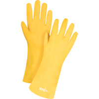 Gants &agrave; fini rugueux et r&eacute;sistants aux produits chimiques, Taille 9, 14" lo, PVC, Doublure en Interlock, 47-mil Industrial Sales