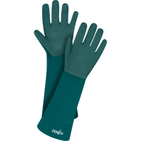 Gants verts &agrave; double enduit, 18" lo, PVC, Doublure en Jersey de coton, 70 mils Industrial Sales