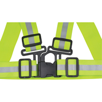 Standard-Duty Safety Harness, High Visibility Lime-Yellow, Silver Reflective Colour, Medium Industrial Sales