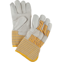 Abrasion-Resistant Winter-Lined Fitters Gloves, Large, Grain Cowhide Palm, Cotton Fleece Inner Lining Industrial Sales