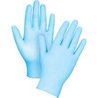 Gants tactiles jetables de calibre m&eacute;dical, Petit, Nitrile/vinyle, 4,5 mils, Sans poudre, Bleu, Classe 2 Industrial Sales