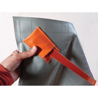 Arrow Roll-Up Temporary Conditions Sign , 24" x 24", Vinyl, Pictogram Industrial Sales