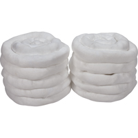 Remblais tubulaire absorbant, Huile seulement, Absorption 45 gal., 3" la x 10' lo, Pqt de 10 Industrial Sales