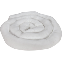 Remblais tubulaire absorbant, Huile seulement, Absorption 45 gal., 3" la x 10' lo, Pqt de 10 Industrial Sales