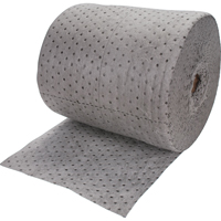 Rouleaux absorbants li&eacute;s de premi&egrave;re qualit&eacute;, Poids moyen, 150' lo x 15" la, Absorption 20 gal. Industrial Sales