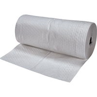 Feuilles absorbantes en fibres fines de premi&egrave;re qualit&eacute;, Poids moyen, 150' lo x 30" la, Absorption 40 gal. Industrial Sales