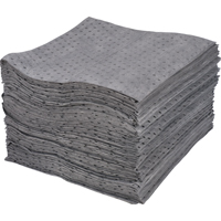 Feuilles absorbantes lamin&eacute;es (SMS) de premi&egrave;re qualit&eacute;, Universel, 15" x 17", 30 gal. d'absorption Industrial Sales