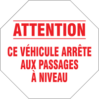 French Traffic Sign, Vinyl, 18" W x 18" H Industrial Sales