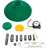 Axion Advantage&reg; Shower & Eye/Face Wash Upgrade Kit with Green ABS Plastic Eye/Face Wash Head & Showerhead Industrial Sales