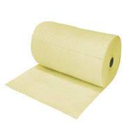 Industrial-Grade Fine Fibre Sorbent Rolls, Heavyweight, 150' L x 30" W, 70 gal. Absorbancy Industrial Sales