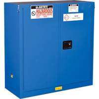 Armoires doubl&eacute;es pour rangement de mati&egrave;res dangereuses Chem-Cor, 30 gal., 43" x 44" x 18" Industrial Sales