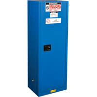 ChemCor&reg; Lined Hazardous Material Slimline Safety Cabinets, 22 gal., 23.25" x 65" x 18" Industrial Sales