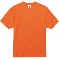 GloWear 8089 Non-Certified T-Shirt, Polyester, Small, High Visibility Orange Industrial Sales