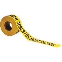 Ruban pour barricade, Anglais, 3" la x 1000' lo, 3 mils, Noir sur jaune Industrial Sales