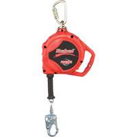 Cordage de s&eacute;curit&eacute; autor&eacute;tractable Rebel, 33', Acier inoxydable, Pivotant Industrial Sales