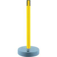 Tensabarrier ext&eacute;rieur - poteaux r&eacute;cepteurs, Hauteur de 37", Jaune Industrial Sales