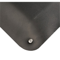 Electrically Conductive Mat No.786, 2' W x 3' L x 15/16" T, PVC, Smooth, Black Industrial Sales