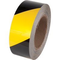 Ruban de marquage pour plancher Tuff Mark, 2" x 100', Polyester, Noir et jaune Industrial Sales
