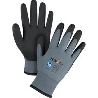 ZX-30° Premium Coated Gloves, 8/Medium, PVC Coating, 15 Gauge, Nylon Shell Industrial Sales