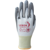 Gants r&eacute;sistants &agrave; la coupe PowerFit Lebon, Taille Grand/9, Calibre 13, Rev&ecirc;tement Polyur&eacute;thane, Enveloppe en Poly&eacute;thyl&egrave;ne, ASTM ANSI niveau A2/EN 388 niveau B Industrial Sales