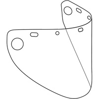 Dynamic Die Cut Formed Faceshield Visor, Polycarbonate, Clear Tint Industrial Sales