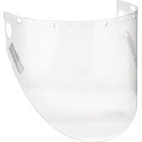 Dynamic Molded Faceshield Visor, PETG, Clear Tint Industrial Sales