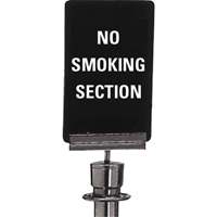 Enseigne de contr&ocirc;le des foules  No Smoking , 11" x 7", Plastique, Anglais Industrial Sales