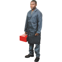 Shop Coats, Poly-Cotton, Size 42, Navy Blue Industrial Sales