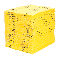 Tampons d'avertissement de premi&egrave;re qualit&eacute; - absorbants haute visibilit&eacute;, Universel, 15" x 18", 24,4 gal. d'absorption Industrial Sales